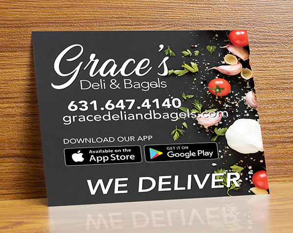 postcard of Grac's Deli